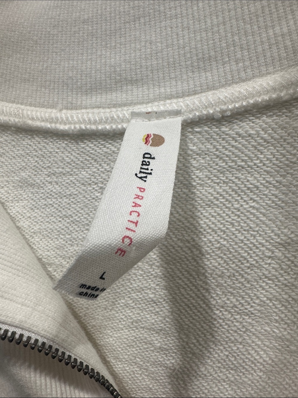Daily Practice Anthropologie Meru Zip-Front Mini Dress Ivory large Sporty tennis - Picture 6 of 9
